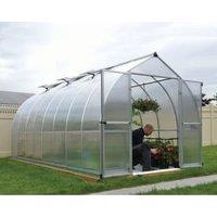 Palram Canopia Bella Long Aluminium Bell Shaped Greenhouse with Polycarbonate Panels - 8 x 16ft