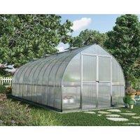 Palram Canopia Bella Extra Long Aluminium Bell Shaped Greenhouse with Polycarbonate Panels - 8 x 20ft