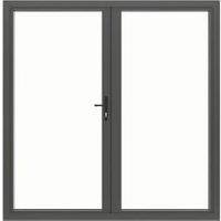 JCI Aluminium Outwards Opening Grey French Door - 1790mm