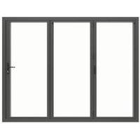 JCI Aluminium Right Opening Grey Bi-Fold Door - 2090mm