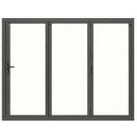 JCI Aluminium Right Opening Grey Bi-Fold Door - 2690mm