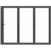 JCI Aluminium Right Opening Grey Bi-Fold Door - 2990mm