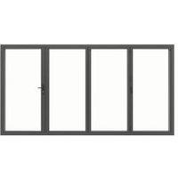 JCI Aluminium Left Opening Grey Bi-Fold Door - 3990mm