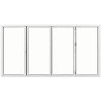 JCI Aluminium Right Opening White Bi-Fold Door - 3590mm
