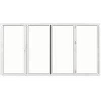 JCI Aluminium Right Opening White Bi-Fold Door - 3990mm