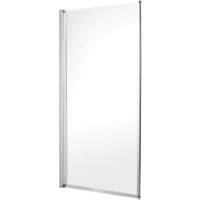 Wickes Chrome with Clear Glass Framed Bath Screen - 1400 x 750mm