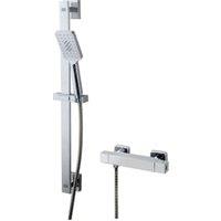 Wickes Malvern Thermostatic Mixer Shower Kit - Chrome