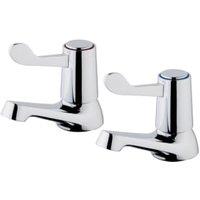 Wickes Medino Chrome Basin Taps