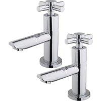 Wickes Trivor Chrome Basin Taps