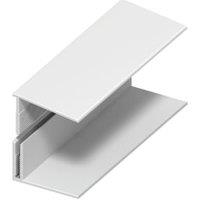 Wickes White PVCu Top/Vertical Edge Cladding Trim - 2500mm