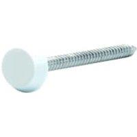 Wickes PVCu White Fascia 30mm Fixing Nails - Pack of 100