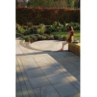 Marshalls Sawn Versuro Smooth Autumn Bronze Paving Slab - 1200 x 1200 x 30mm