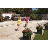 Marshalls Sawn Versuro Smooth Golden Sand Paving Slab - 1200 x 1200 x 30mm