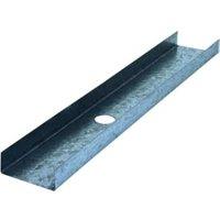 Knauf Galvanised Metal U Channel - 0.55 x 72mm x 3m