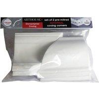 Arthouse Duropolymer Coving Internal Corner - 134mm - Pack of 2