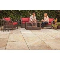 Marshalls Indian Sandstone Textured Brown Multi Paving Slab - 560 x 560 x 25mm