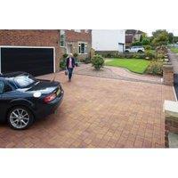 Marshalls Drivesett Savanna Textured Autumn Block Paving - 240 x 160 x 50mm - Pack of 300