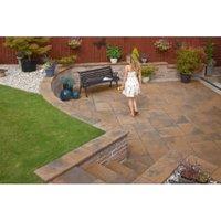 Marshalls Heritage Riven Calder Brown Paving Slab - 600 x 600 x 38mm