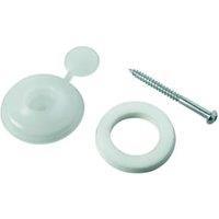 Wickes Clear Polycarbonate Fixing Buttons for 10mm Polycarbonate Sheets - Pack of 10