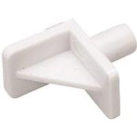 Wickes White Plastic Shelf Supports for Kitchen & Bathroom Units - Pack of 20