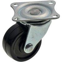 Wickes Castor Wheel with Plate - 40mm - Pack of 4
