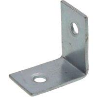 Wickes 25mm Zinc Plated Angle Bracket - Pack of 4