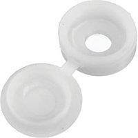 Wickes White Plastic Screw Cover Caps - Pack of 10