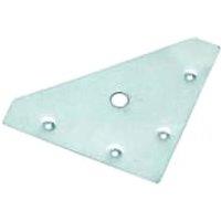 Wickes 83mm Zinc Corner Bracket - Pack of 4