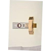 Wickes Brass Rebated Tubular Door Latch - 64mm