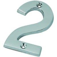 Wickes Chrome Door Number - 2