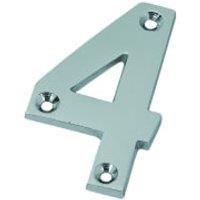 Wickes Chrome Door Number - 4