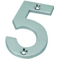 Wickes Chrome Door Number - 5