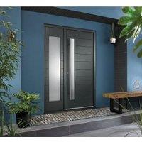 JCI Ultimate Grey Door Frame with Single Side Light - 2079 x 1583mm