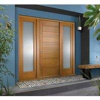 JCI Ultimate Oak Door Frame with Double Side Lite - 2079mm x 1932mm