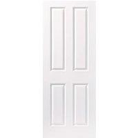 Wickes Chester White Grained Moulded 4 Panel Internal Door - 1981 x 838mm