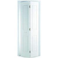 Wickes Chester White Smooth Moulded 4 Panel Internal Bi-Fold Door - 1981 x 762mm