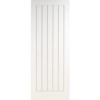 Wickes Geneva White Grained Moulded Cottage FD30 Internal Fire Door - 1981 x 762mm