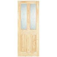 Wickes Skipton Glazed Clear Pine 4 Panel Internal Door - 1981 x 686mm