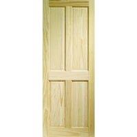 Wickes Skipton Clear Pine 4 Panel FD30 Internal Fire Door - 1981 x 686mm