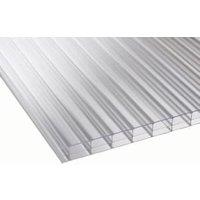 16mm Clear Multiwall Polycarbonate Sheet - 2500 x 700mm