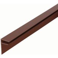 10mm PVC Side Flashing - Brown 3m