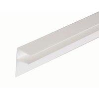 16mm PVC Side Flashing - White 4m