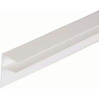 16mm PVC Side Flashing - White 6m