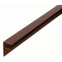 16mm PVC Side Flashing - Brown 3m