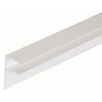 25mm PVC Side Flashing - White 3m