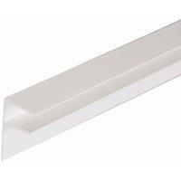 25mm PVC Side Flashing - White 4m