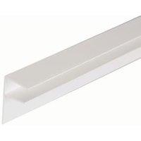 25mm PVC Side Flashing - White 6m