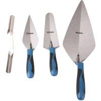 Wickes Builders General Purpose 4 Piece Trowel Set