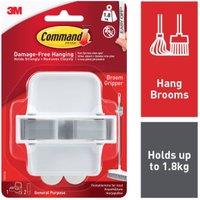 Command White Broom Gripper