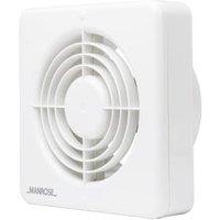 Manrose White Kitchen Extractor Fan with Pullcord - 150mm
